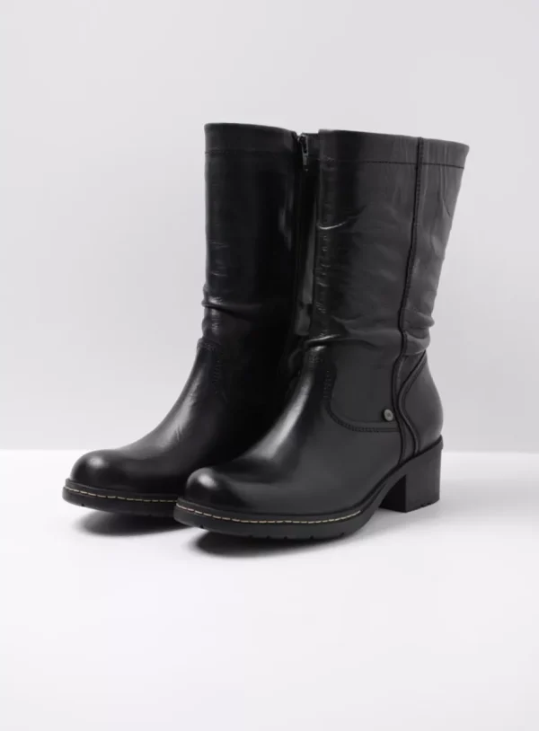 Wolky Edmonton WR - black leather Boots for women