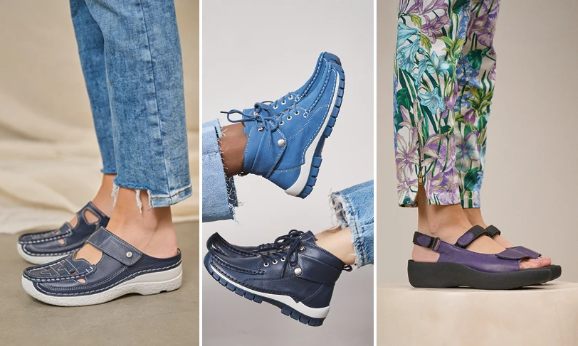 A selection of Wolky shoes
