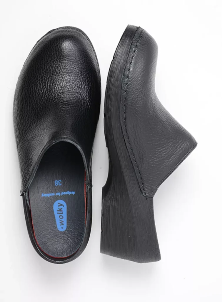 Wolky Clogs 0607570000 70000 black leather