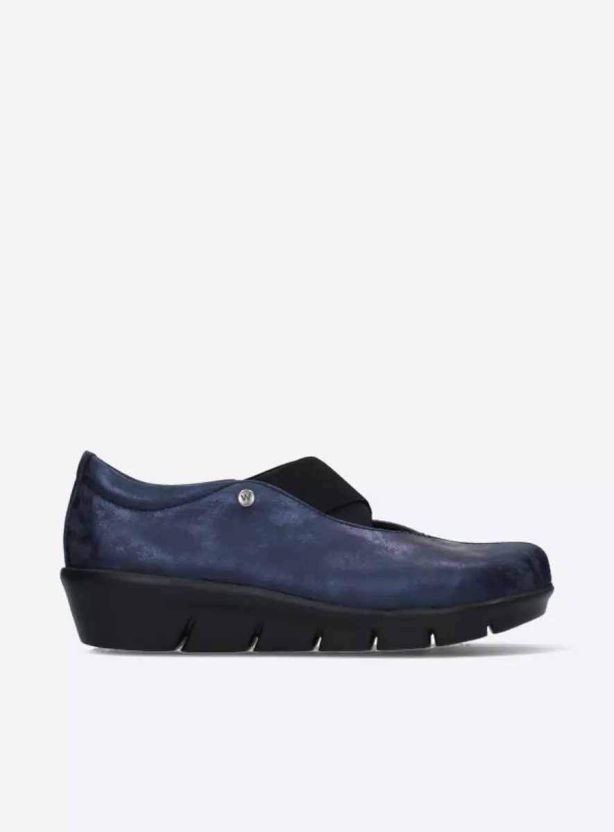 Wolky Loafers 0066510823 10823 navy metallic nubuck