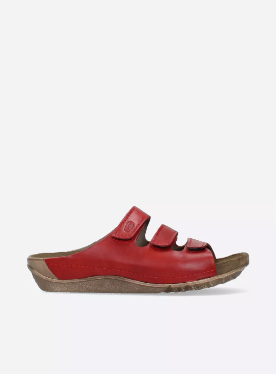 Wolky Sandals 0053250500 50500 red oiled leather