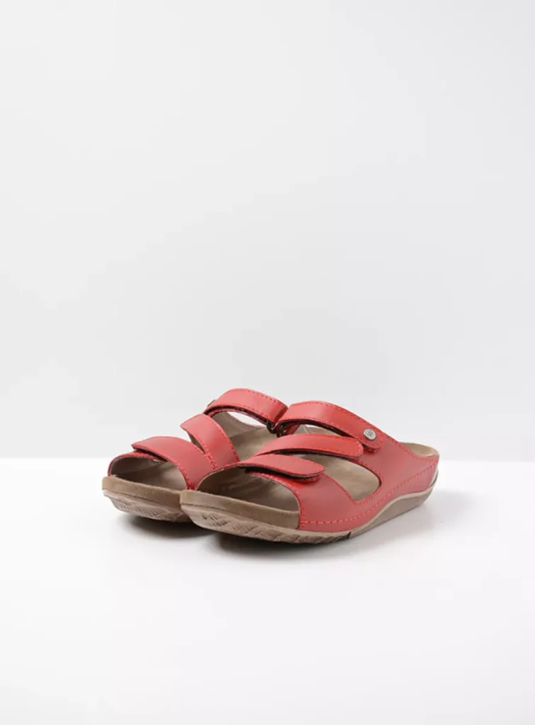 Wolky Sandals 0053650500 50500 red leather