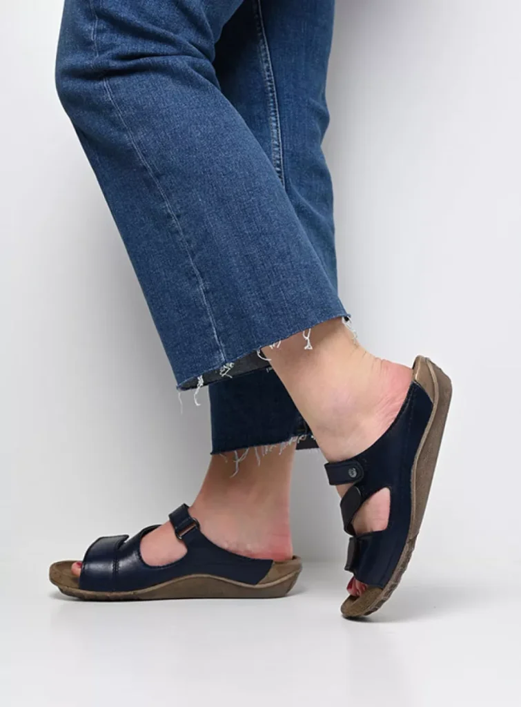 Wolky Sandals 0053650800 50800 blue leather