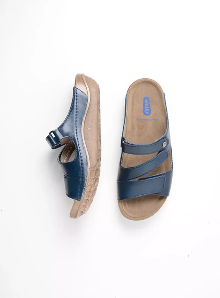 Wolky Sandals 0053650800 50800 blue leather