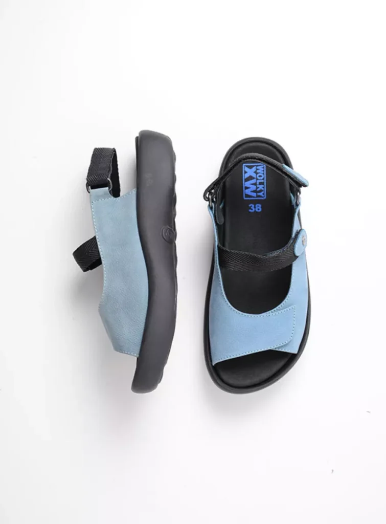 Wolky Sandals 0082311856 11856 baltic blue nubuck