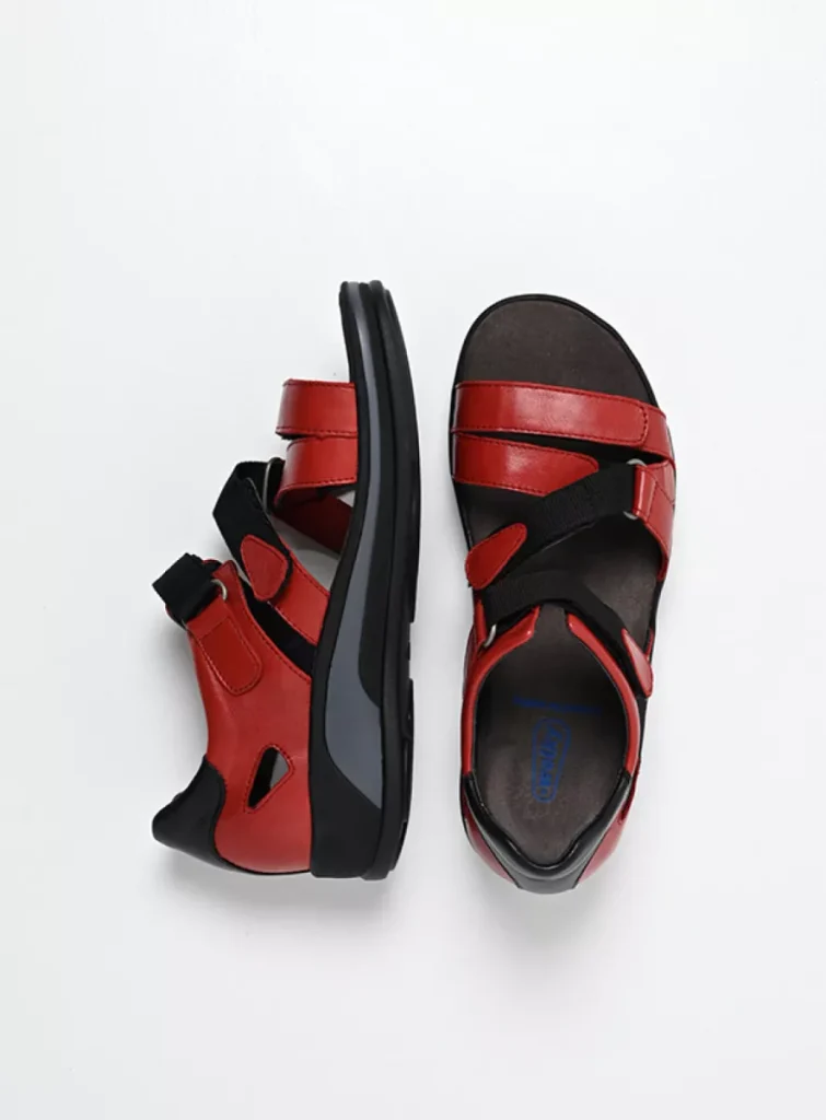 Wolky Sandals 0105530500 0105530500 red leather