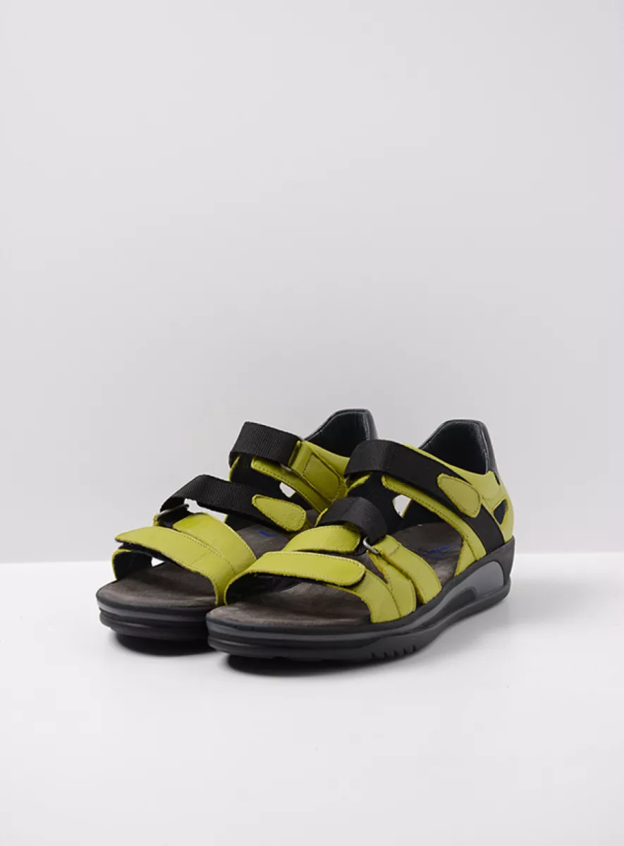 Wolky Sandals 0105530710 30710 olive green leather