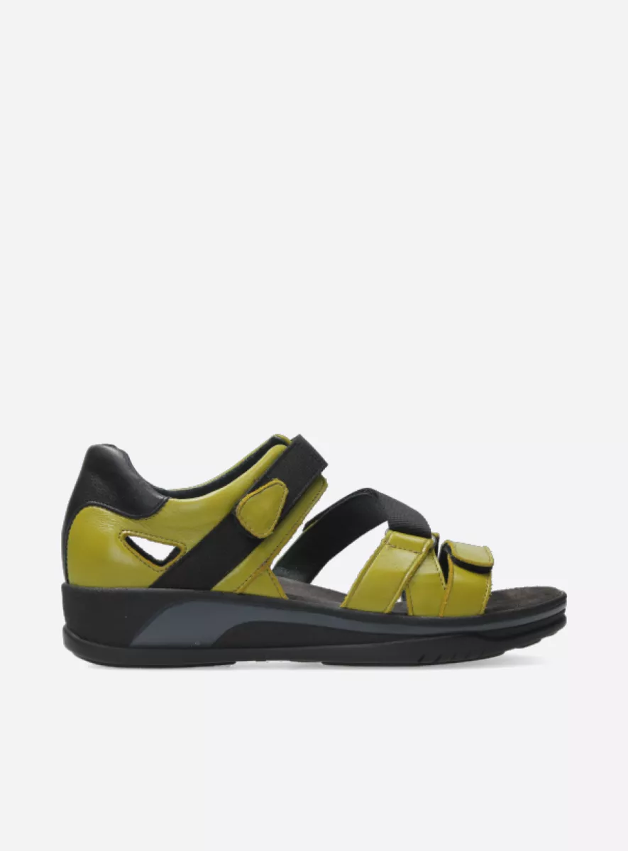 Wolky Sandals 0105530710 30710 olive green leather