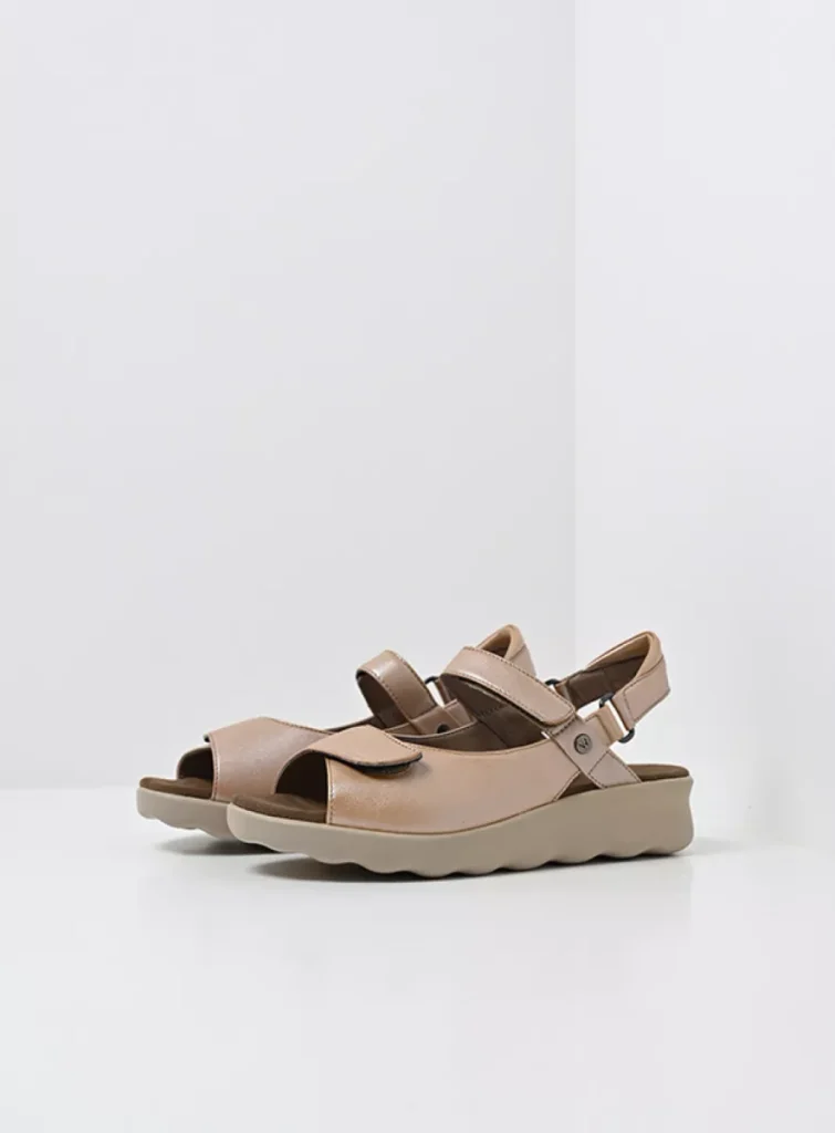 Wolky Sandals 0189031318 31318 khaki pearl leather