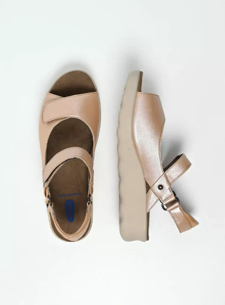Wolky Sandals 0189031318 31318 khaki pearl leather