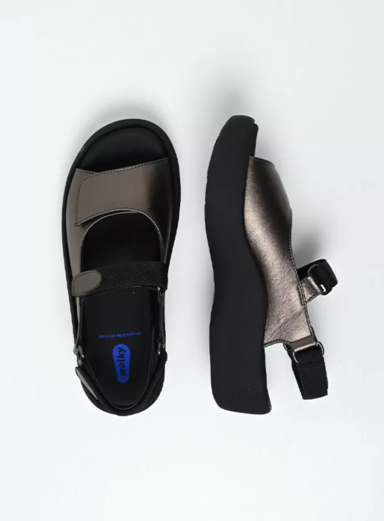 Wolky Sandals 0320430212 30212 inox leather
