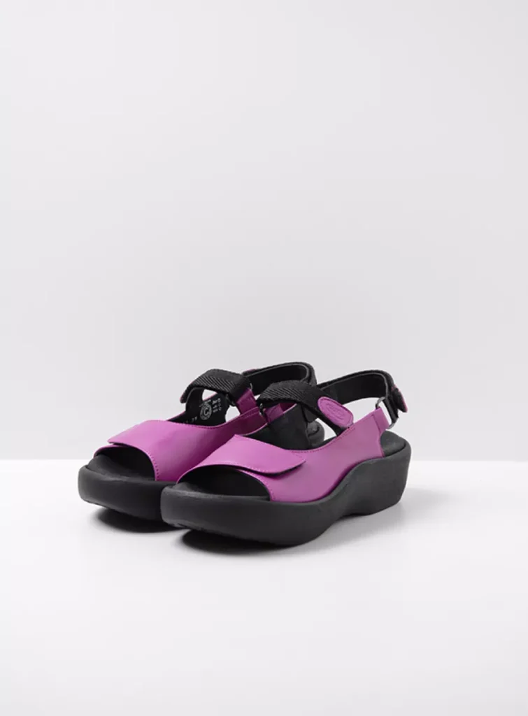 Wolky Sandals 0320434660 34660 fuchsia leather