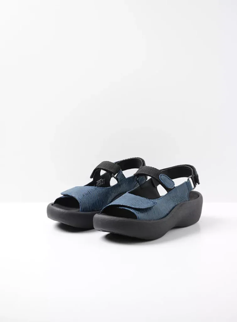 Wolky Sandals 0320470820 70820 blue canals leather