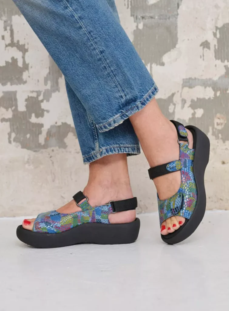 Wolky Sandals 0320488881 88881 jeans multi leather