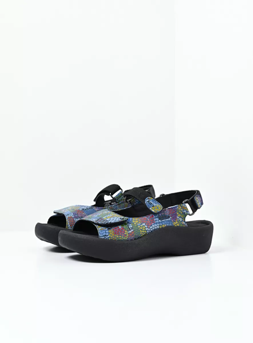 Wolky Sandals 0320488881 88881 jeans multi leather