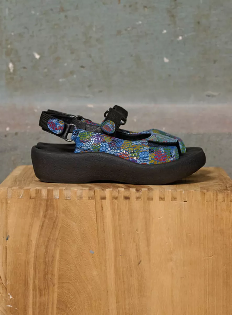 Wolky Sandals 0320488881 88881 jeans multi leather