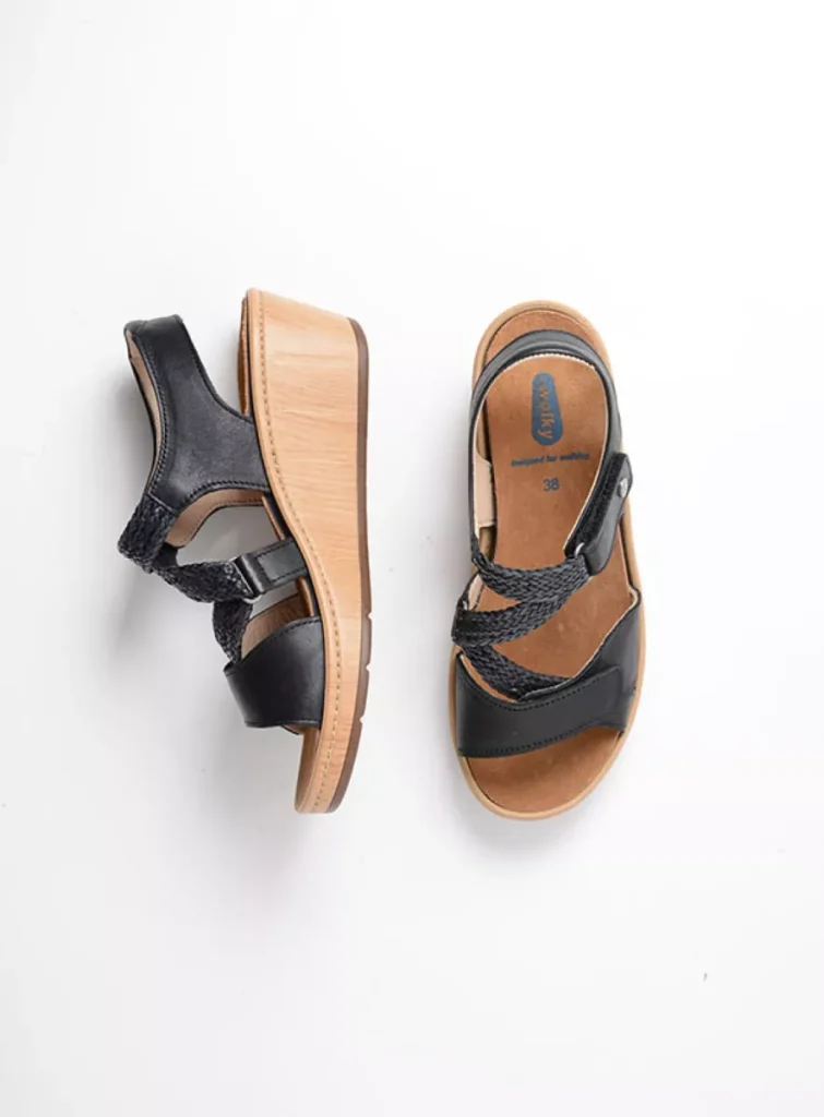 Wolky Sandals 0355030000 30000 black leather