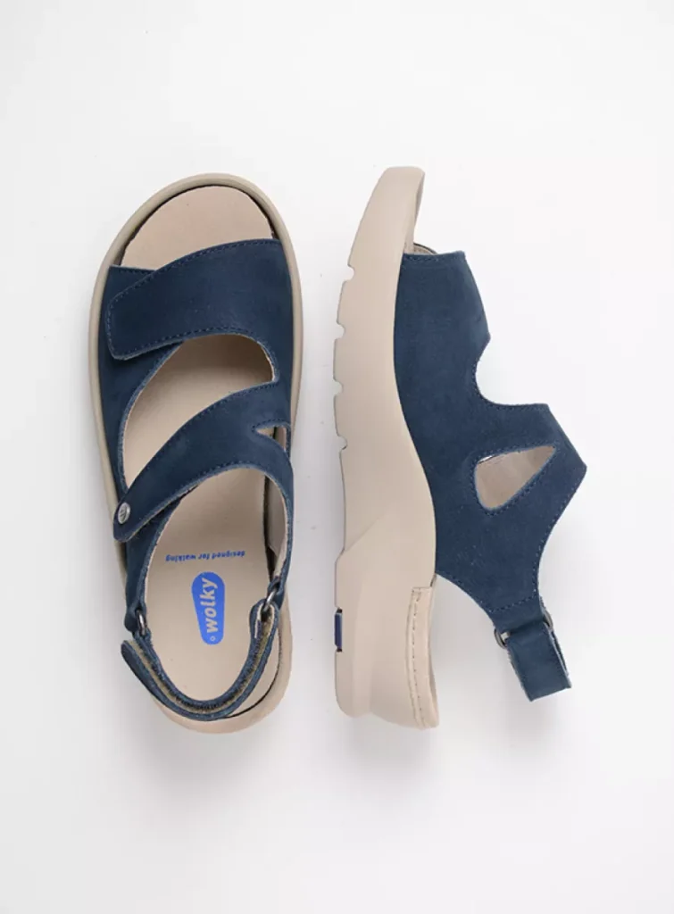Wolky Sandals 0392811820 11820 denim nubuck