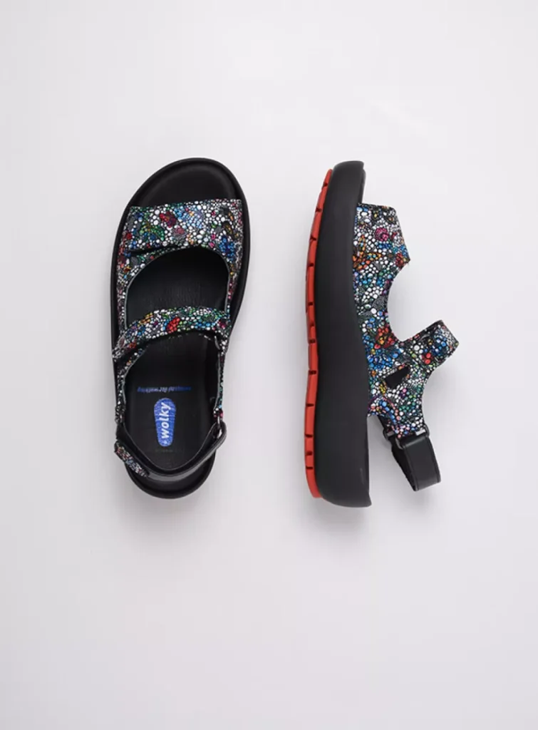 Wolky Women’s shoes 0332542000 4200 black mosaico suede