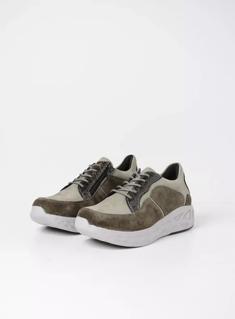 Wolky Women’s shoes 0570090216 90216 castor grey combi leather