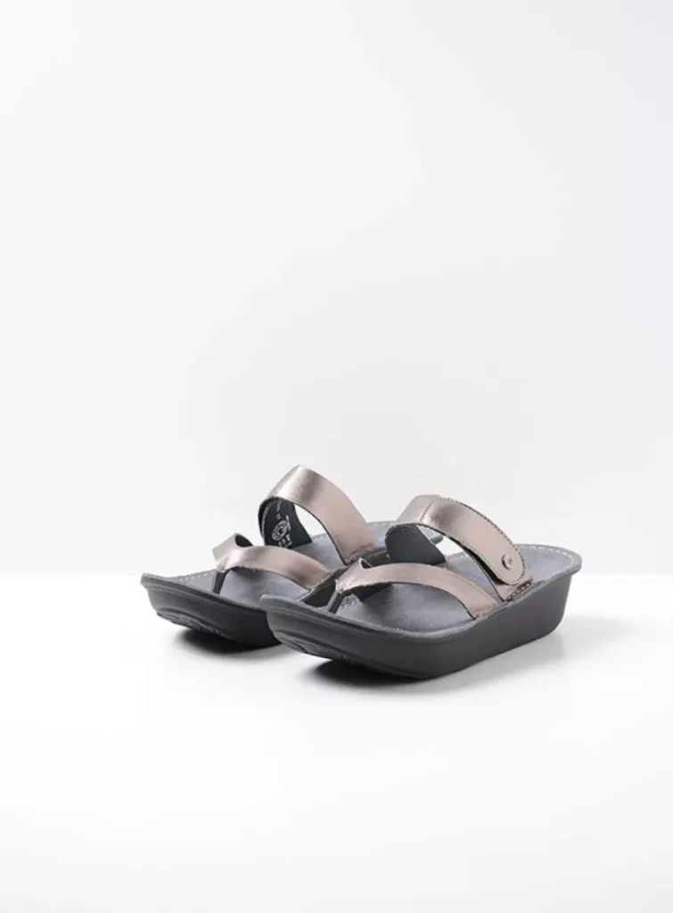 Wolky Chunky sandals 0618008210 08210 anthracite metallic vegan biocare