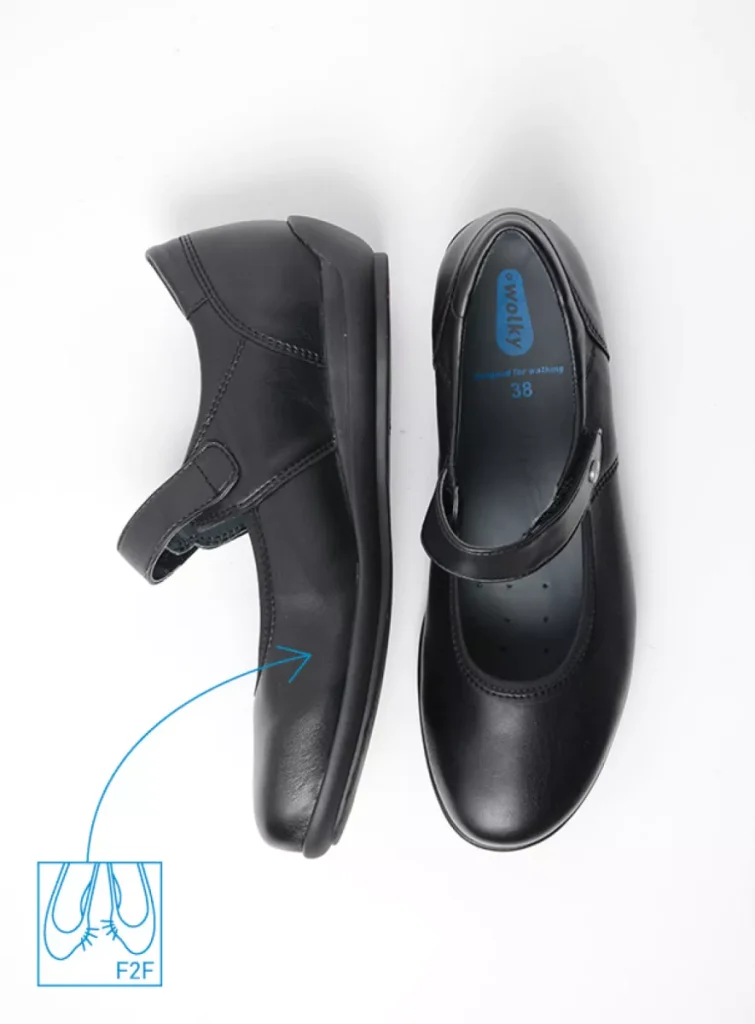 Wolky Mary Jane shoes 0038780000 80000 black vegan biocare