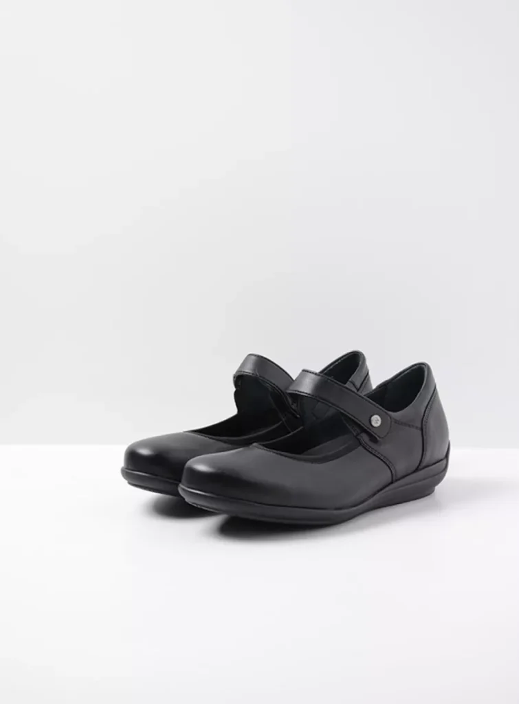 Wolky Mary Jane shoes 0038780000 80000 black vegan biocare