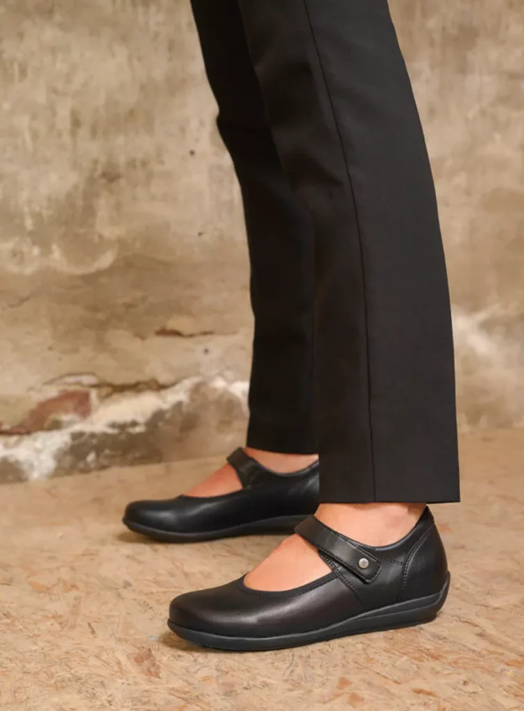 Wolky Mary Jane shoes 0038780000 80000 black vegan biocare