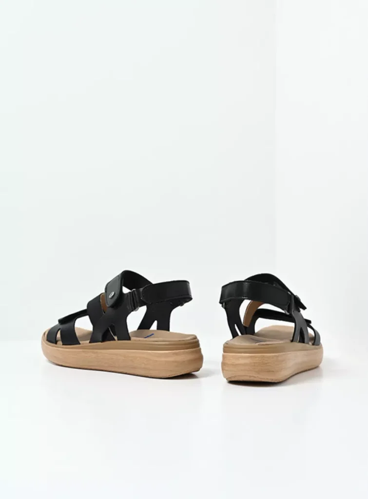 Wolky Open toe sandals 0193002000 02000 black vegan biocare