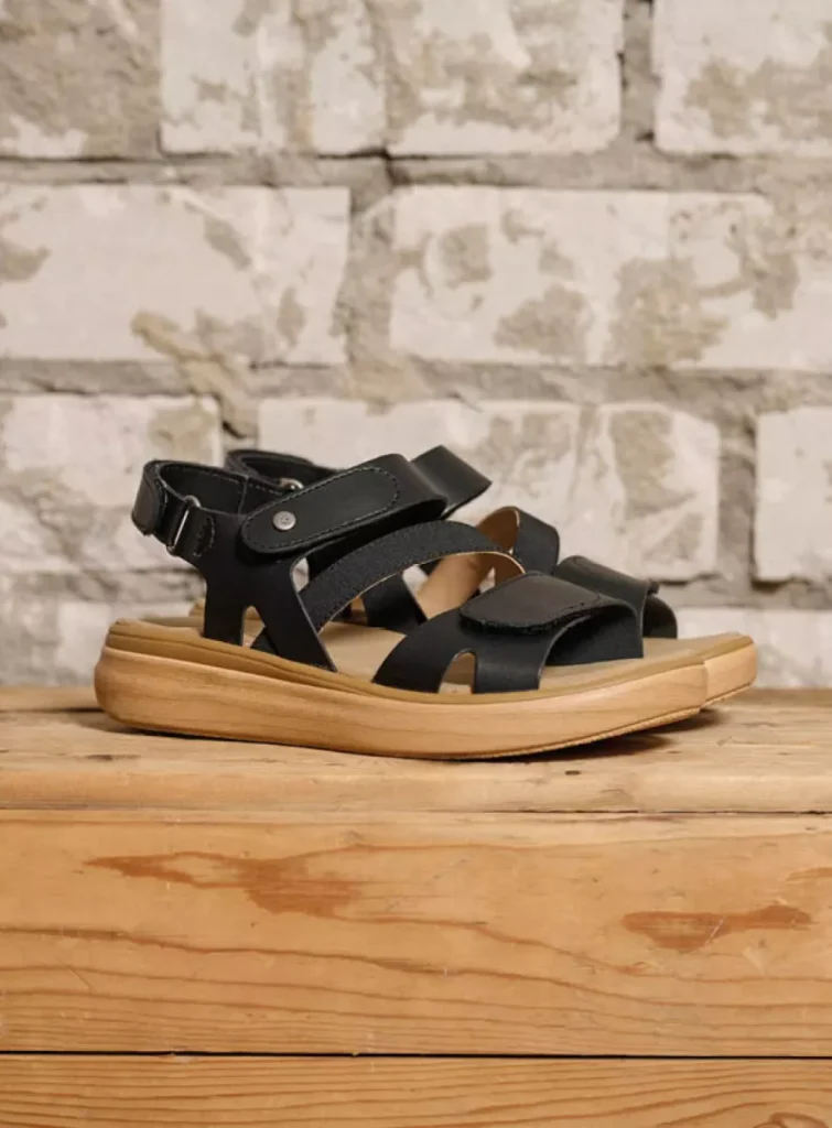 Wolky Open toe sandals 0193002000 02000 black vegan biocare