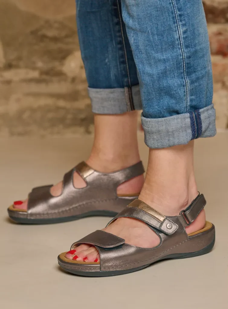 Wolky Sandals 0031690232 90232 inox vegan biocare