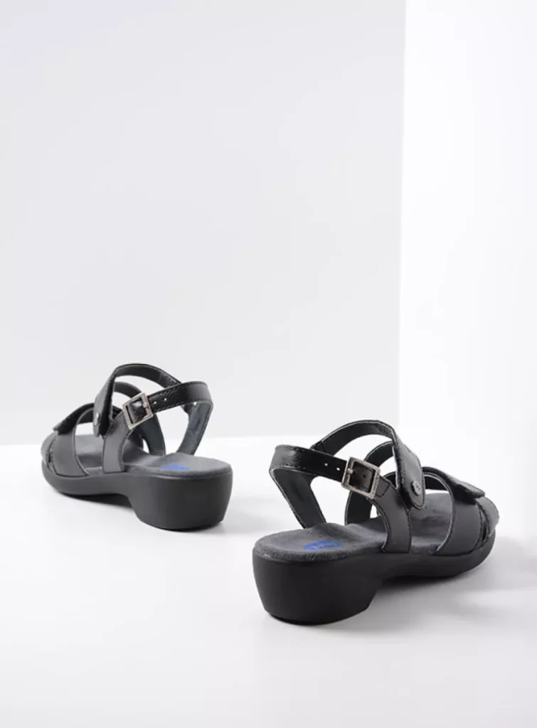 Wolky Sandals 0077607000 07000 black vegan biocare