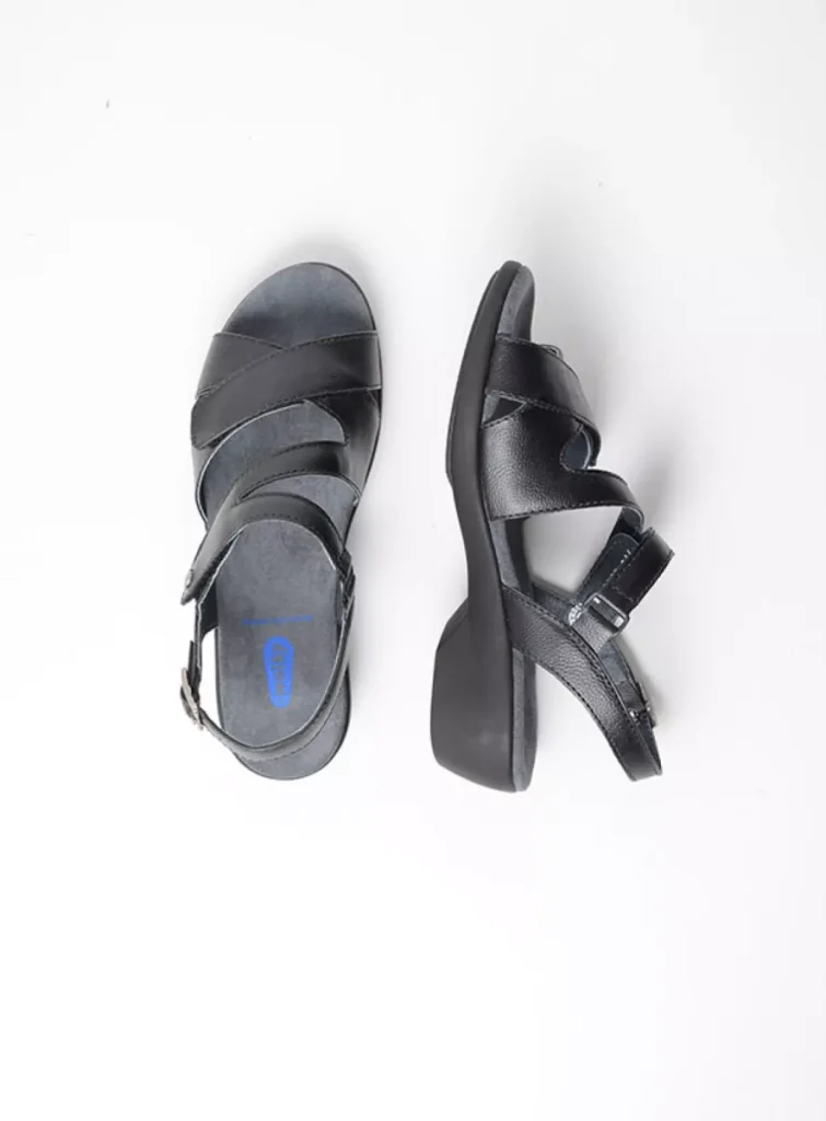 Wolky Sandals 0077607000 07000 black vegan biocare