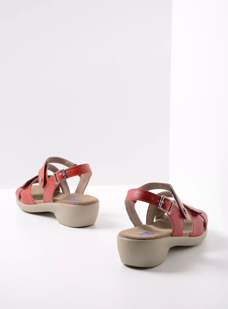 Wolky Sandals 0077607500 07500 red vegan biocare