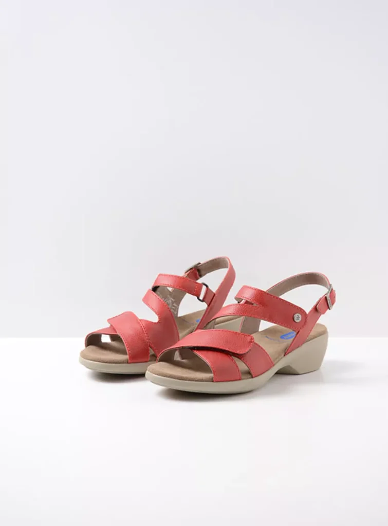 Wolky Sandals 0077607500 07500 red vegan biocare