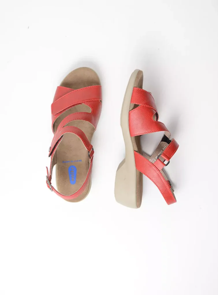 Wolky Sandals 0077607500 07500 red vegan biocare