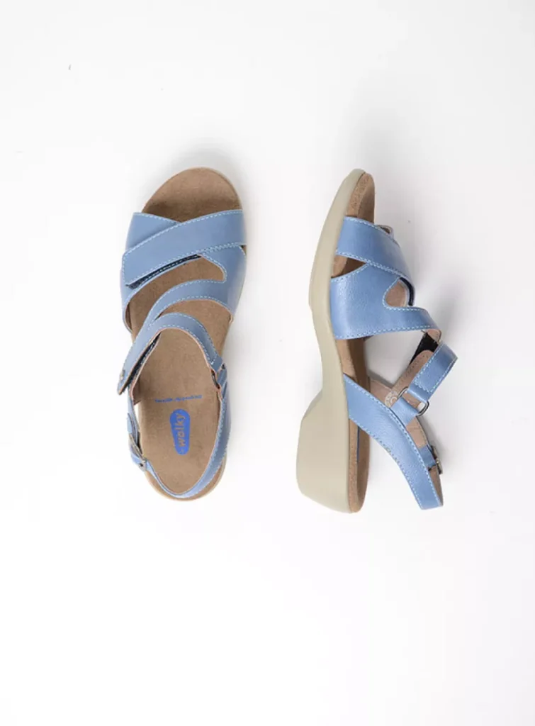 Wolky Sandals 0077607815 07815 sky blue vegan biocare