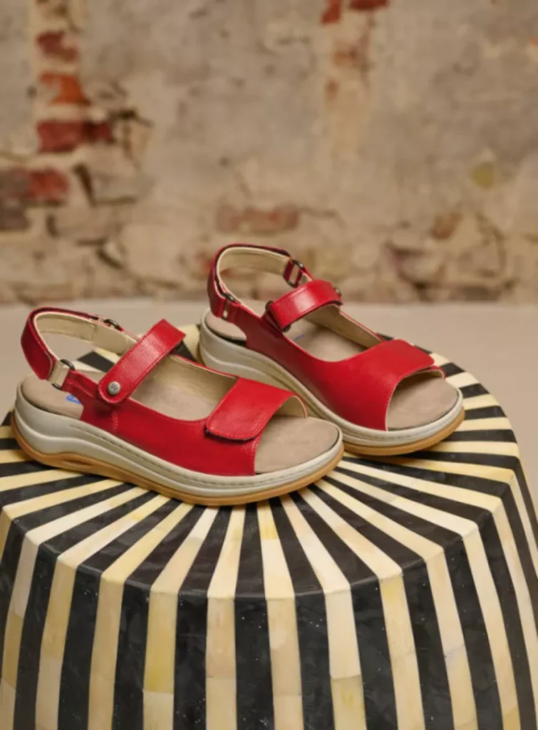 Wolky Sandals 0335007500 07500 red vegan biocare