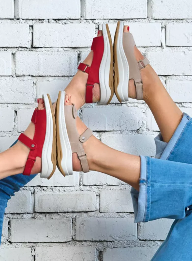 Wolky Sandals 0335007500 07500 red vegan biocare