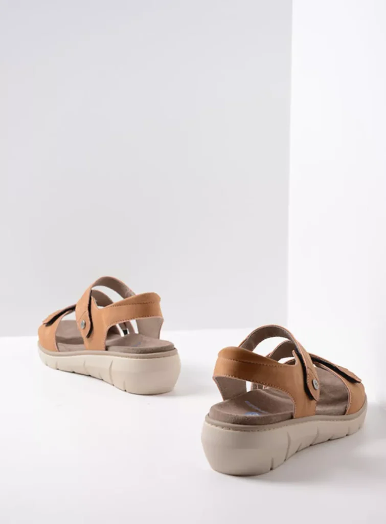 Wolky Sandals 0410605420 05420 tan vegan biocare