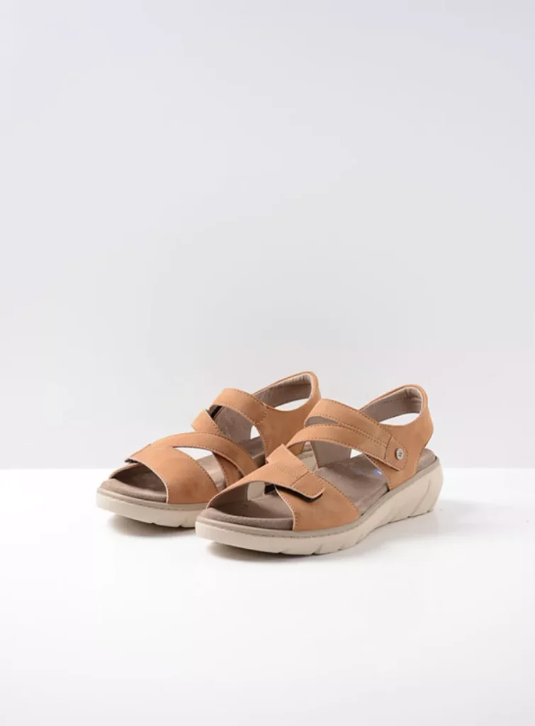 Wolky Sandals 0410605420 05420 tan vegan biocare