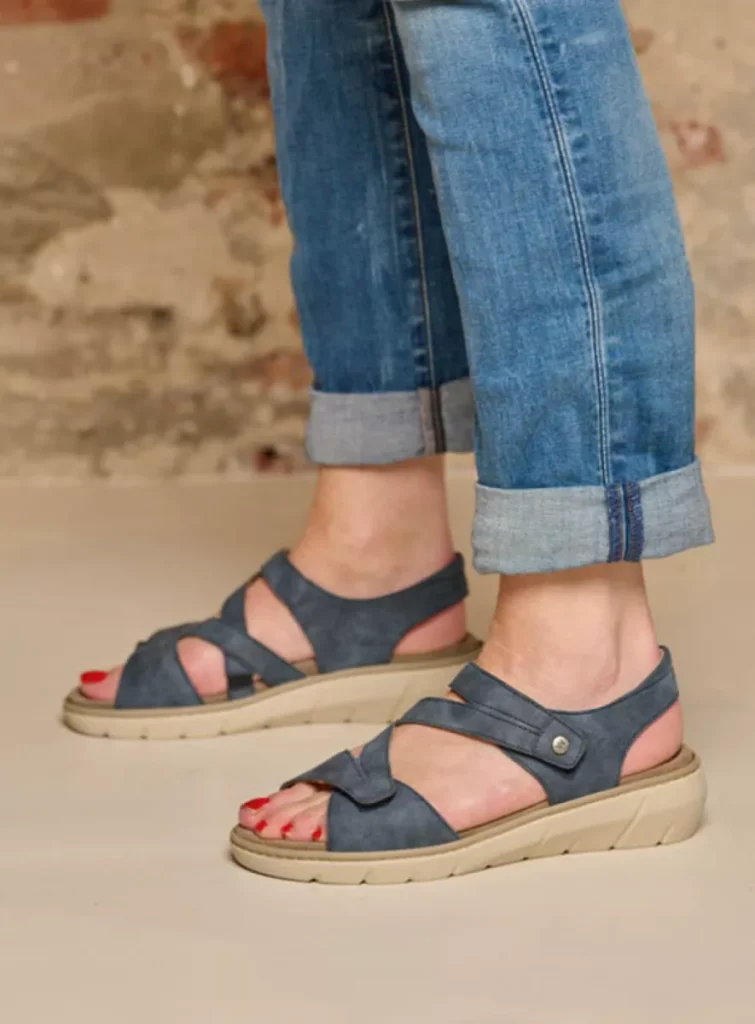 Wolky Sandals 0410605820 05820 denim vegan biocare