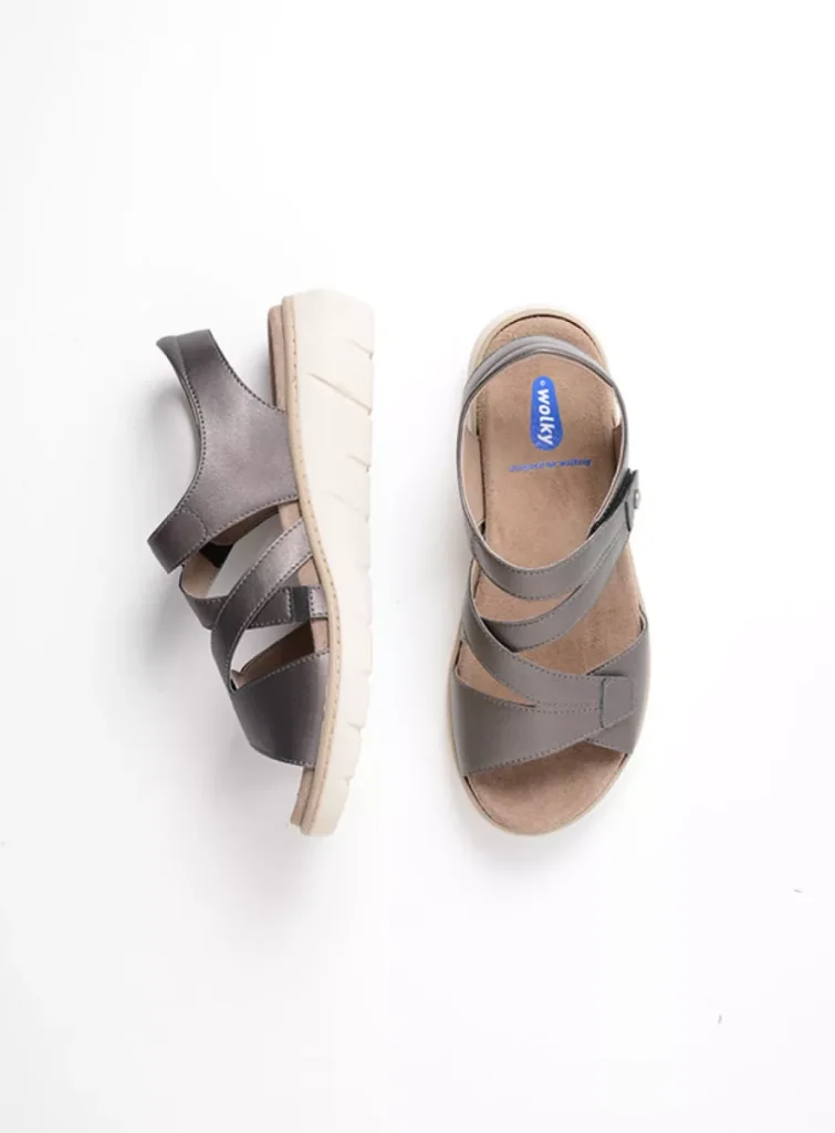 Wolky Sandals 0410609212 09212 inox vegan biocare