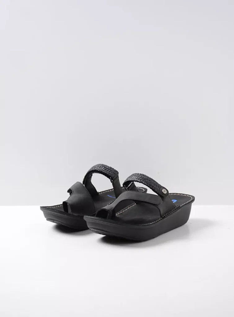 Wolky Sandals 0618305000 05000 black vegan biocare