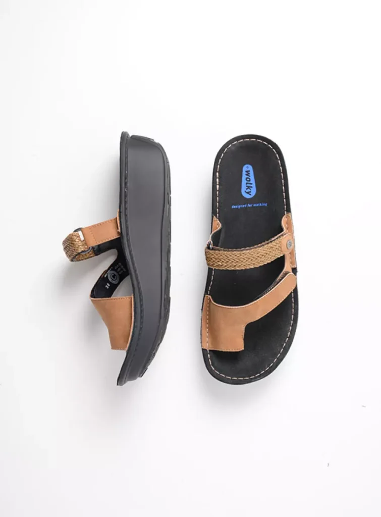 Wolky Sandals 0618305420 05420 tan vegan biocare