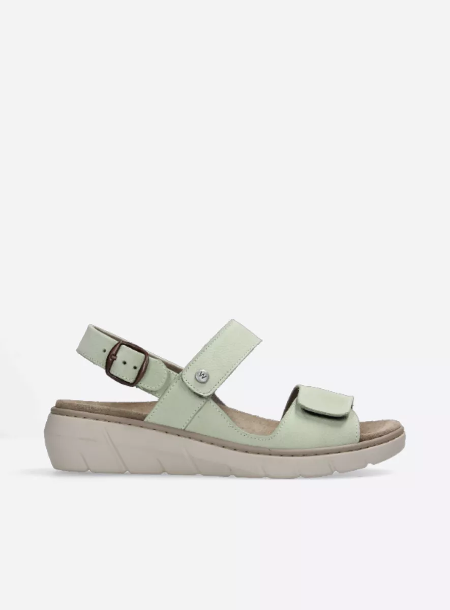 Wolky Sandals 0410411706 11706 light green nubuck