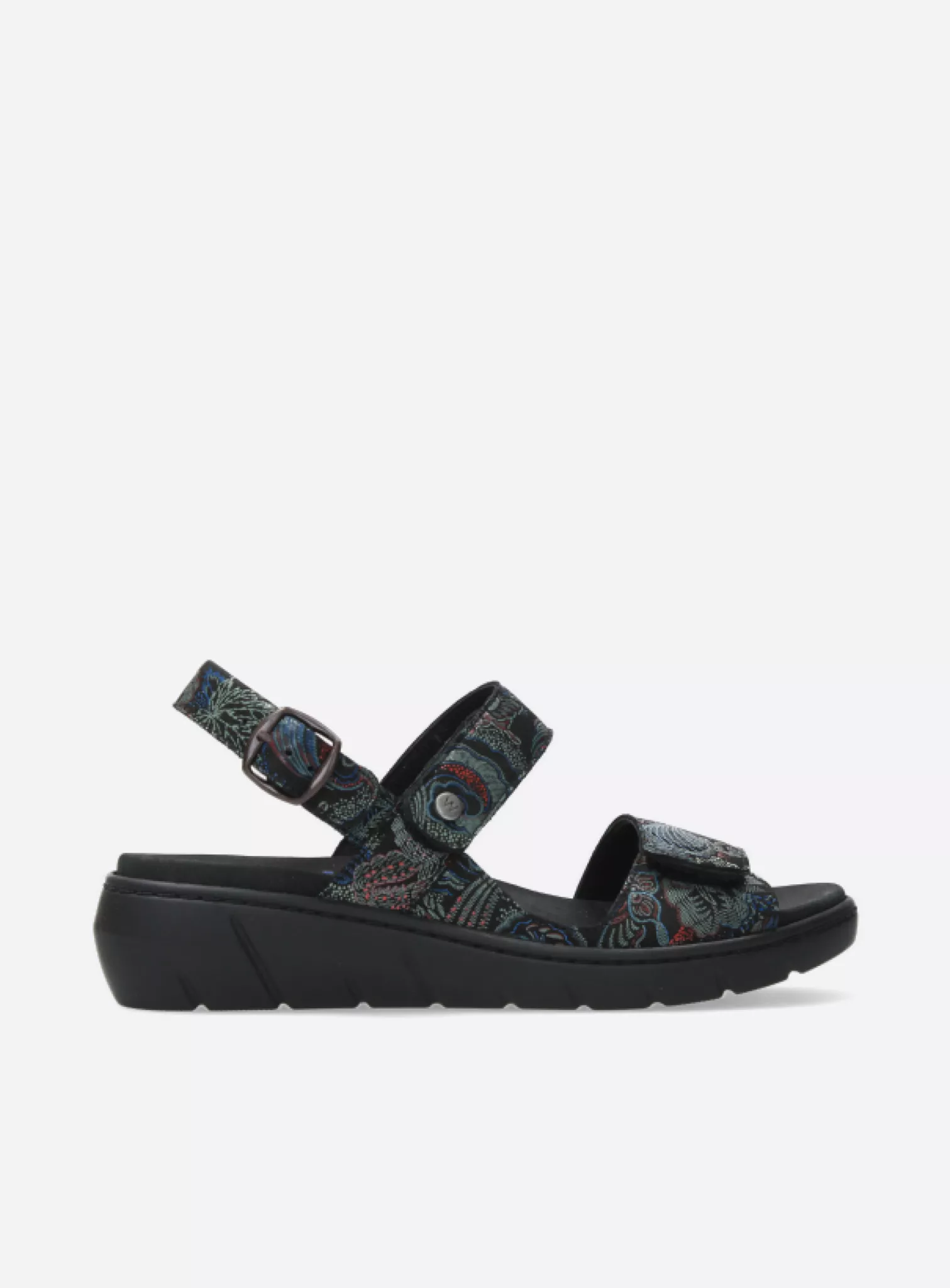 Wolky Sandals 0410468080 68080 black/blue suede