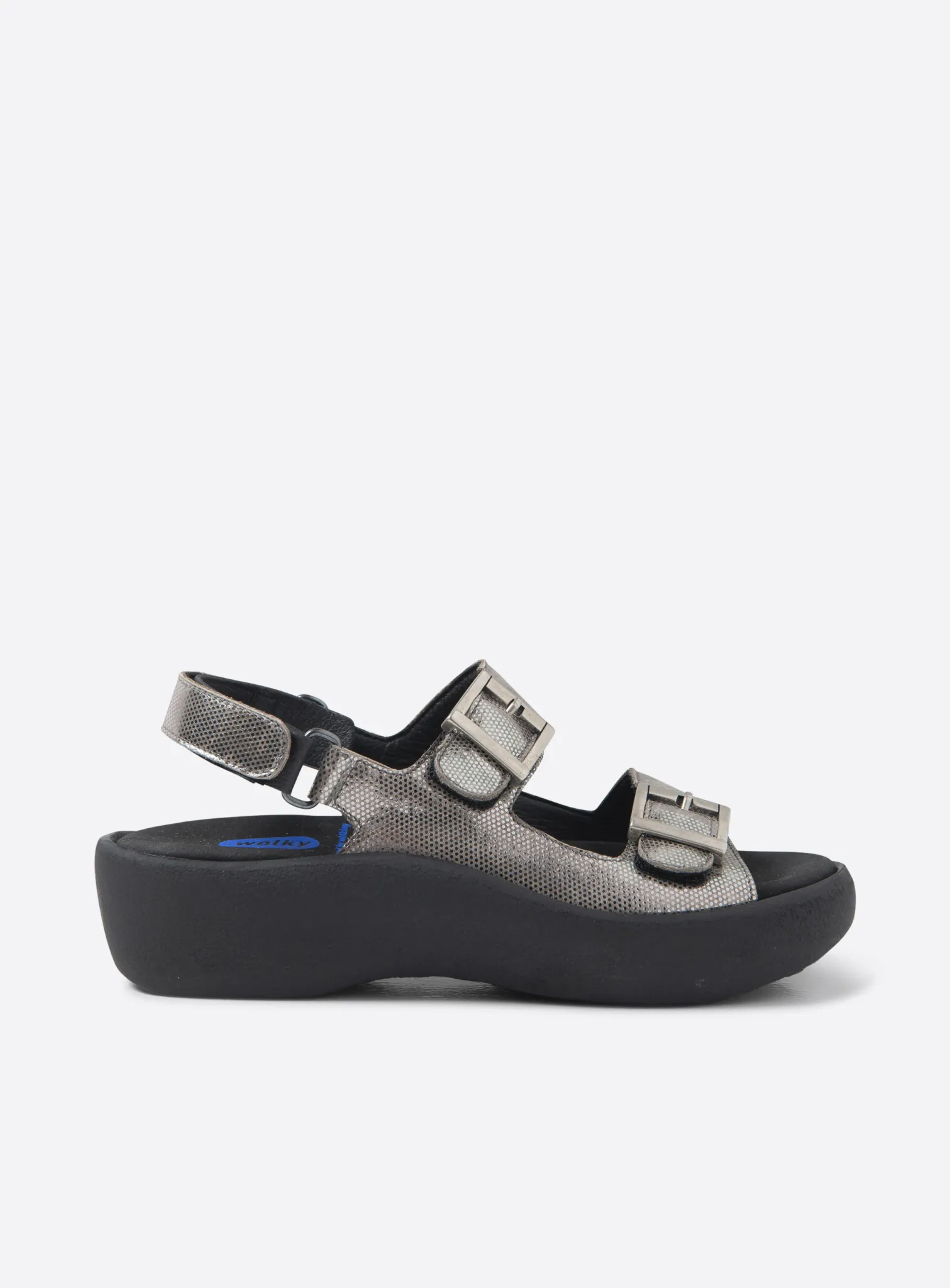 Wolky Fortune - metal metallic leather Sandals for women