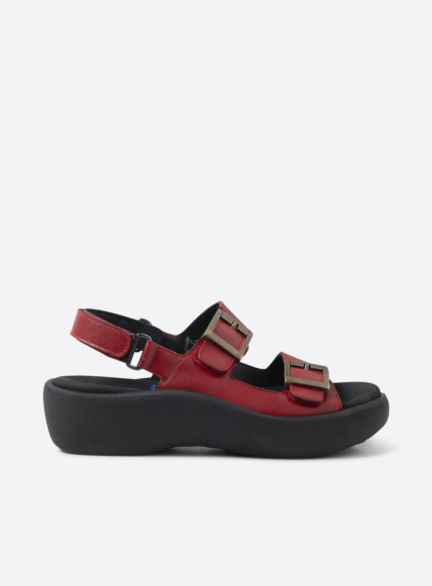 Wolky Fortune - red leather Sandals for women