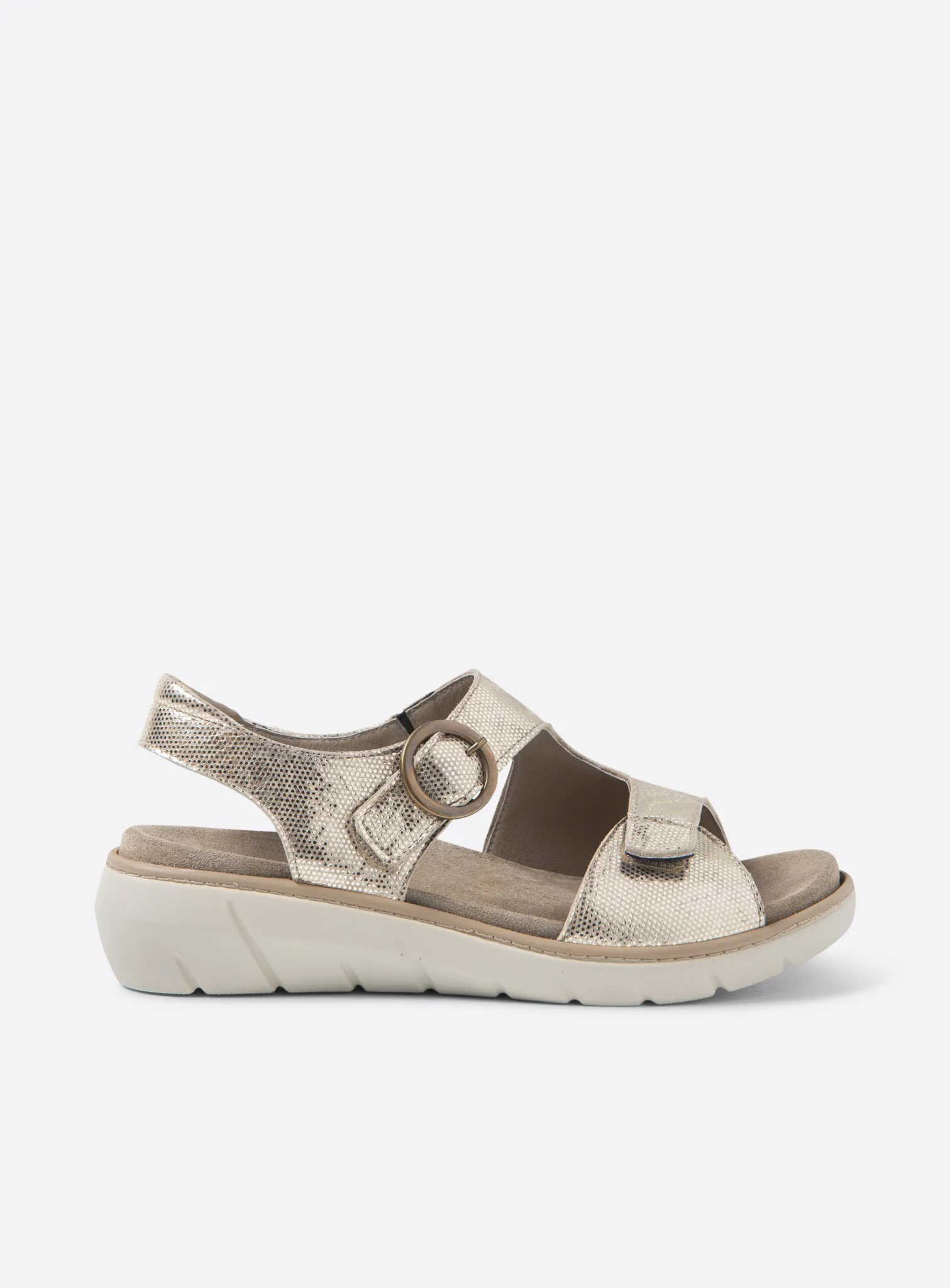 Wolky Leros - beige leather Sandals for women